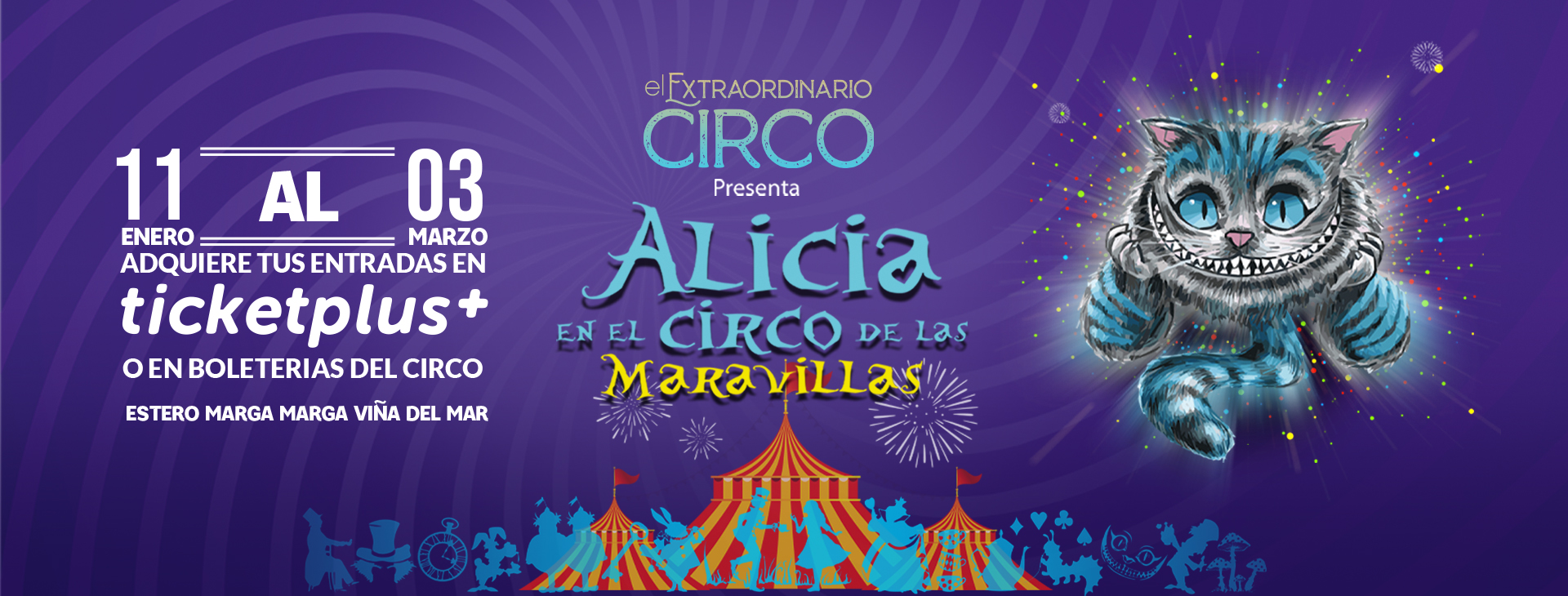 ¡Llega a Viña del Mar El Extraordinario Circo con Alicia en el País de la Maravillas!
